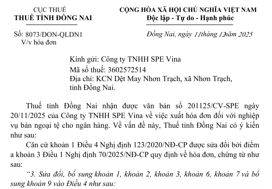 DN bán ngoại tệ có phải xuất hóa đơn GTGT không?