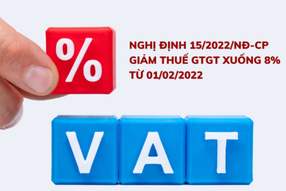 Nghị định 15/2022/NĐ-CP giảm thuế GTGT xuống 8% từ 01/02/2022